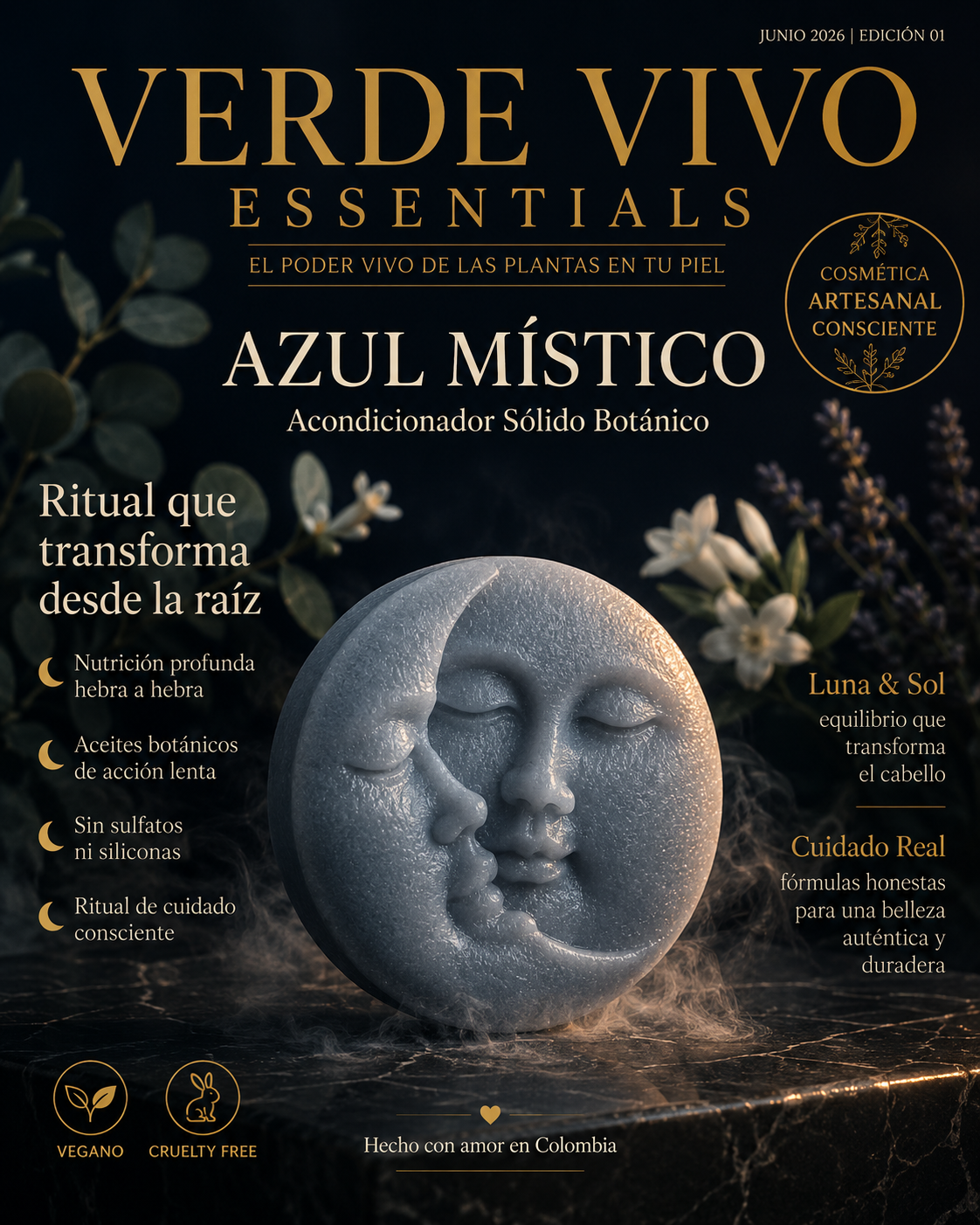 Acondicionador Sólido Azul Místico