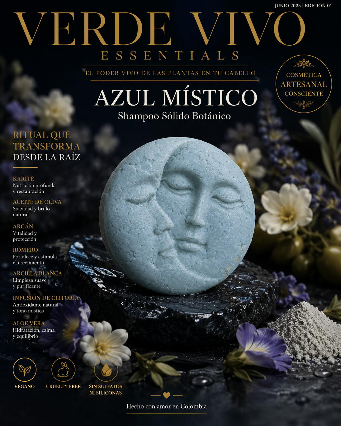 Shampoo Sólido Azul Místico 4